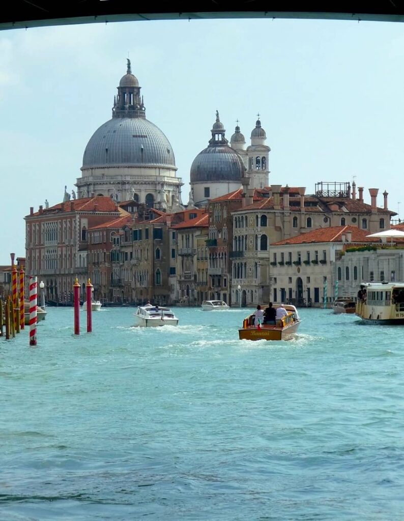 The Basilica di Santa Maria della Salute in Dorsoduro, Venice. The Dorsoduro is among the best places to stay in Venice Italy