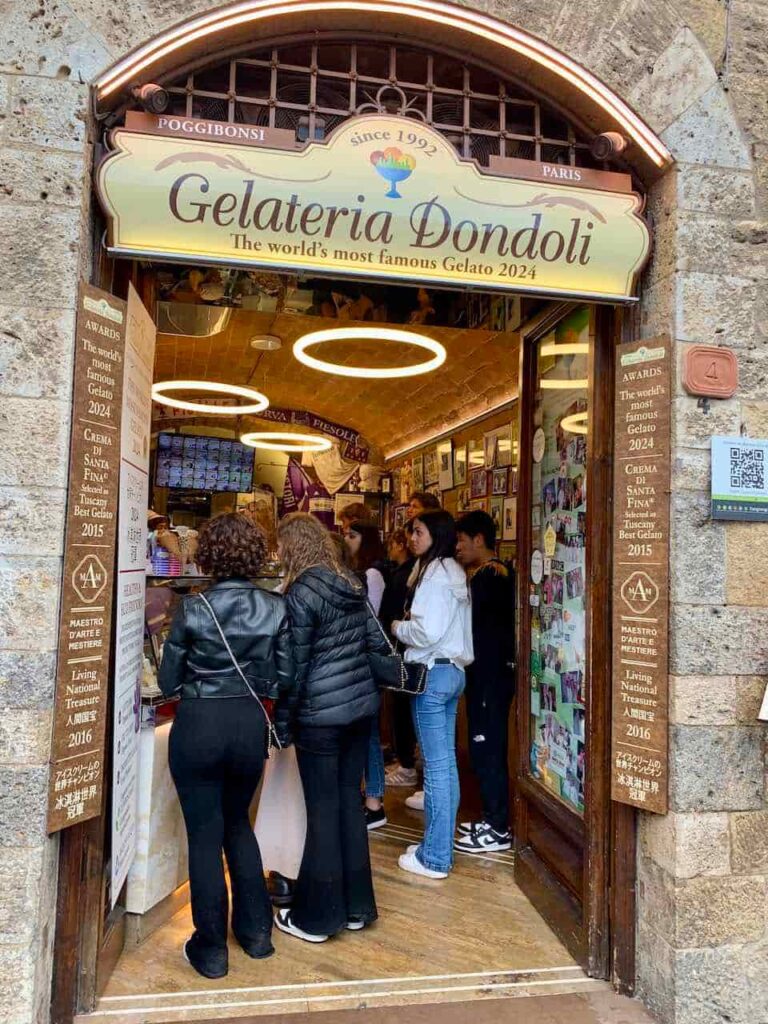 Gelateria Dondoli in San Gimignano makes some of the best gelato in Italy