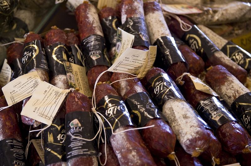 Italian salami. They are some of the best Italian food 