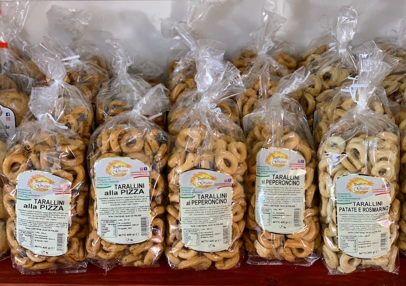 Taralli, the crackers from Puglia, Italy.