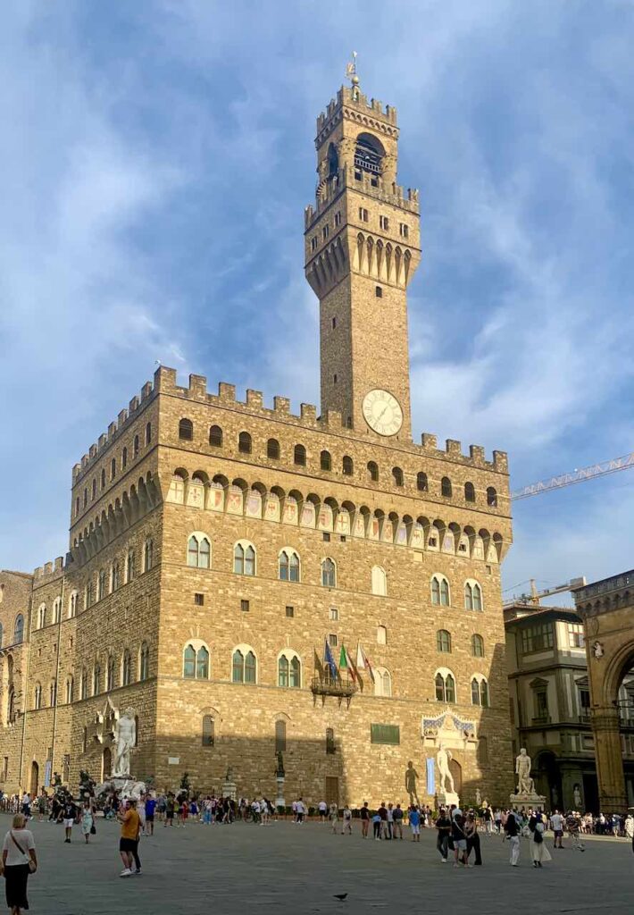 The Palazzo Vecchio in Piazza della Signoria (Signoria Square) in Florence