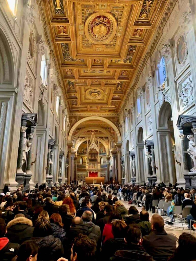 The Basilica of Saint Mary Major. Visiting it is among the best things to do in Rome.