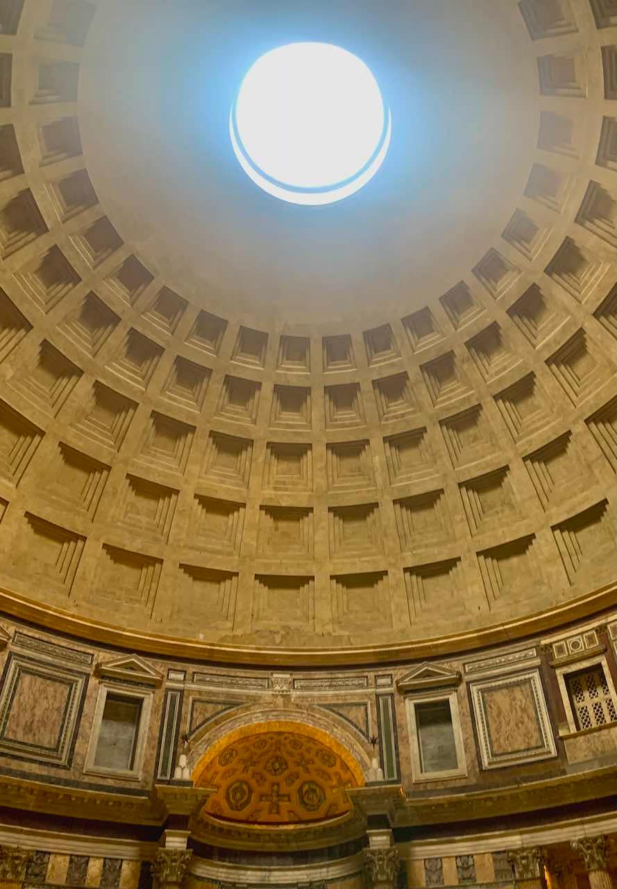 The Eye of the Pantheon. The Pantehon is an essential item on any One Day in Rome itinerary.