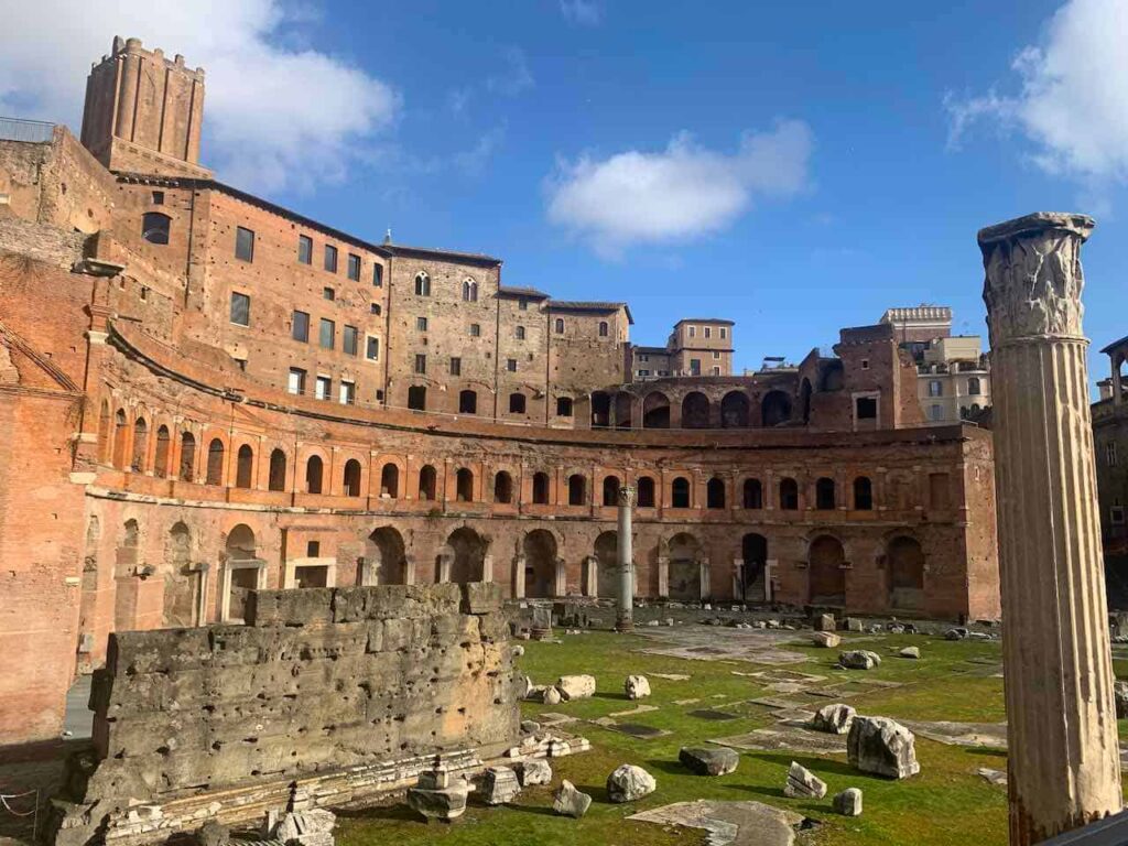 Trajan’s market in the Via dei Fori Imperiali, a must-see on any 2 days in Rome itinerary 
