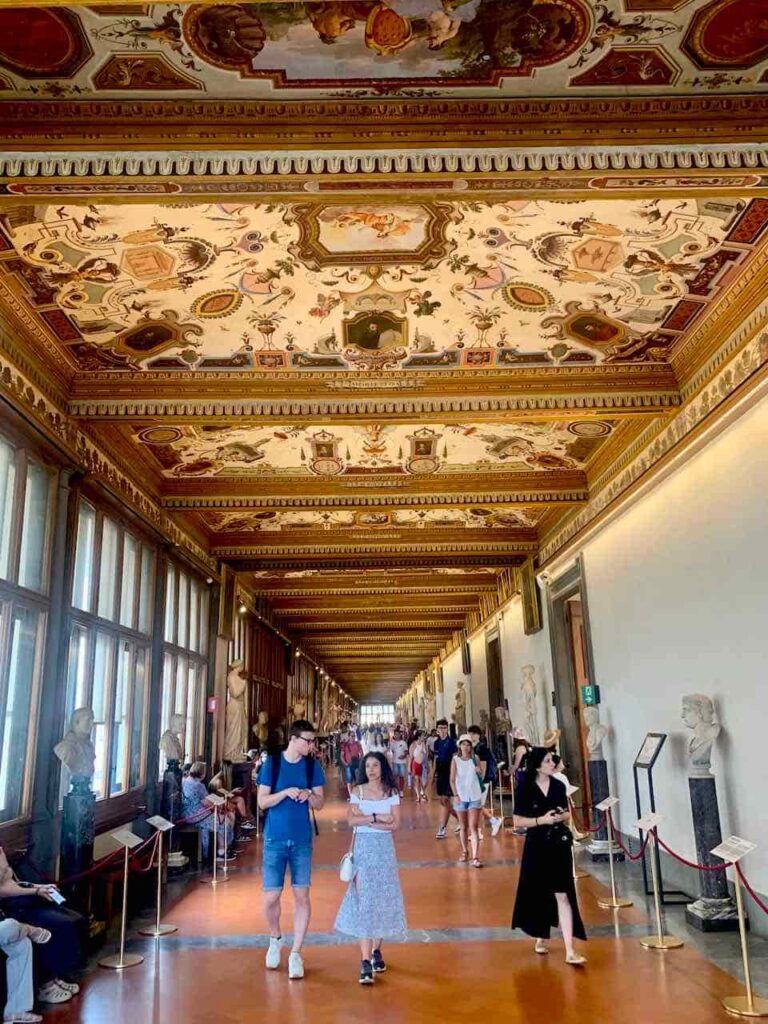 The Uffizi Gallery, a must visit on a Rome to Florence day trip