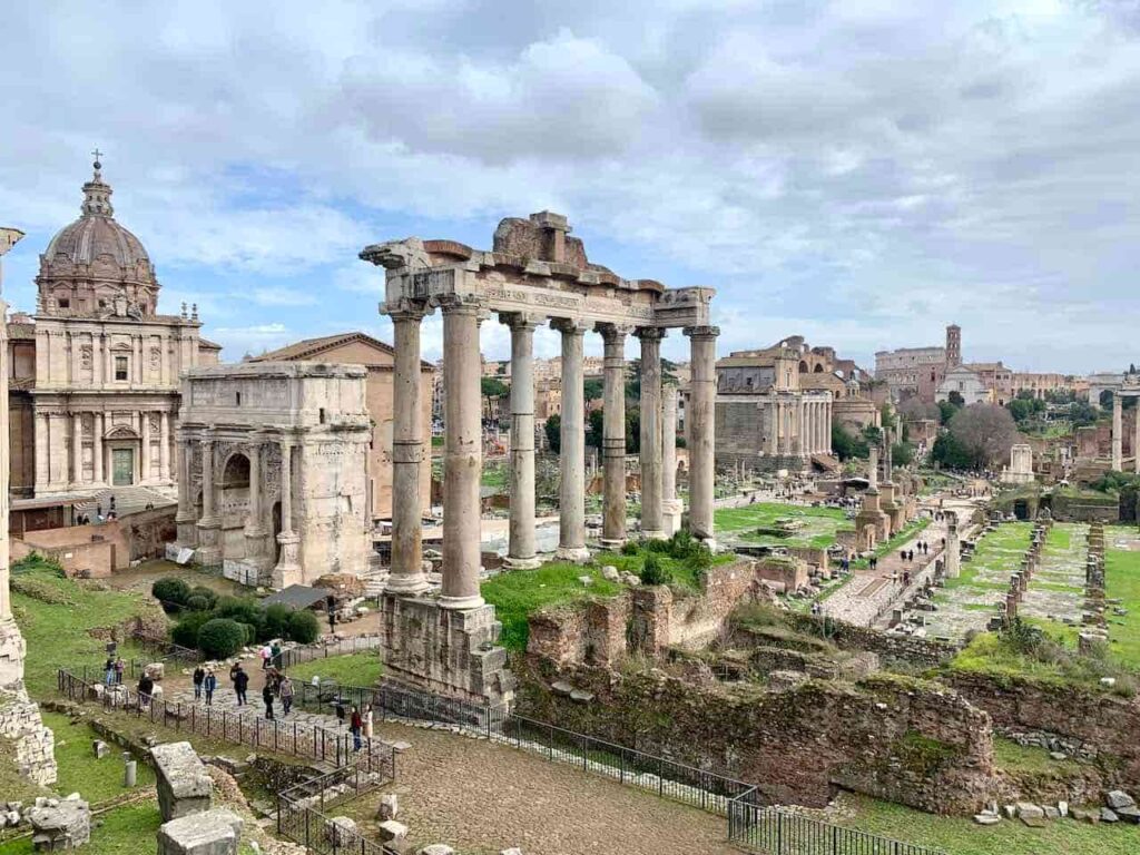 The ancient Roman Forum in Rome. Seeing it is among the best things to do in Rome Italy. 