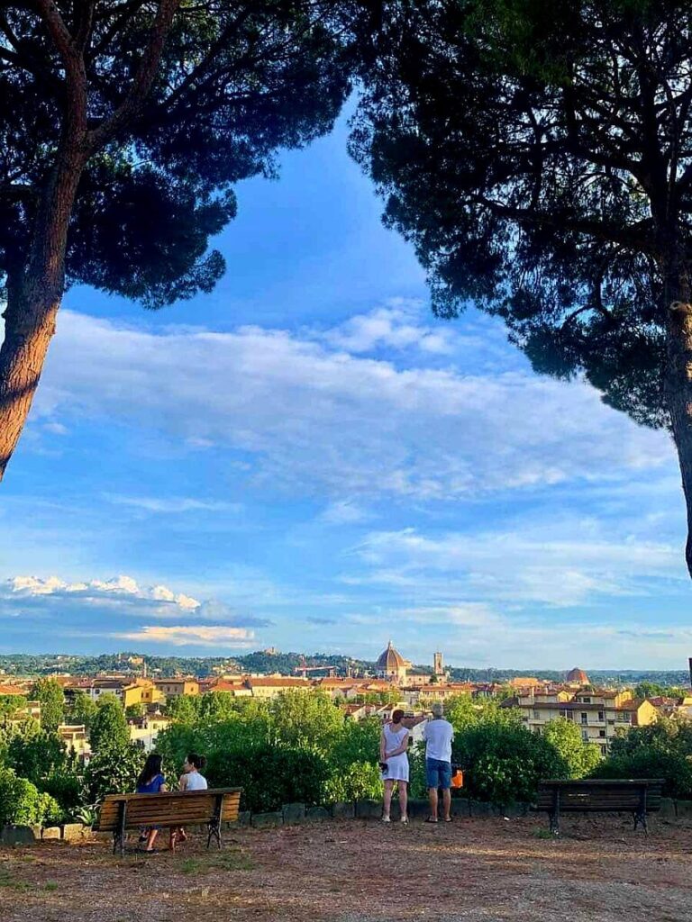 Views of Florence from the Parnassus Garden