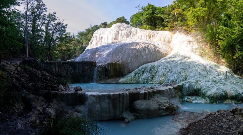 San Filippo thermal springs in the Val d Orcia Tuscany - best places to visit in Tuscany