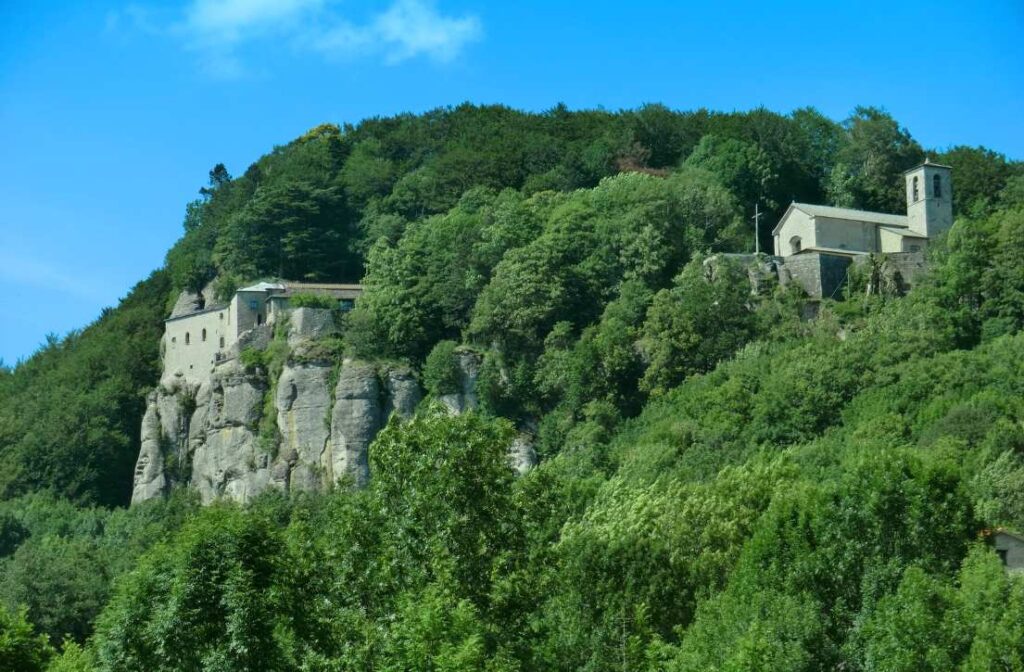 La Verna Sanctuary in the woods of Tuscany 