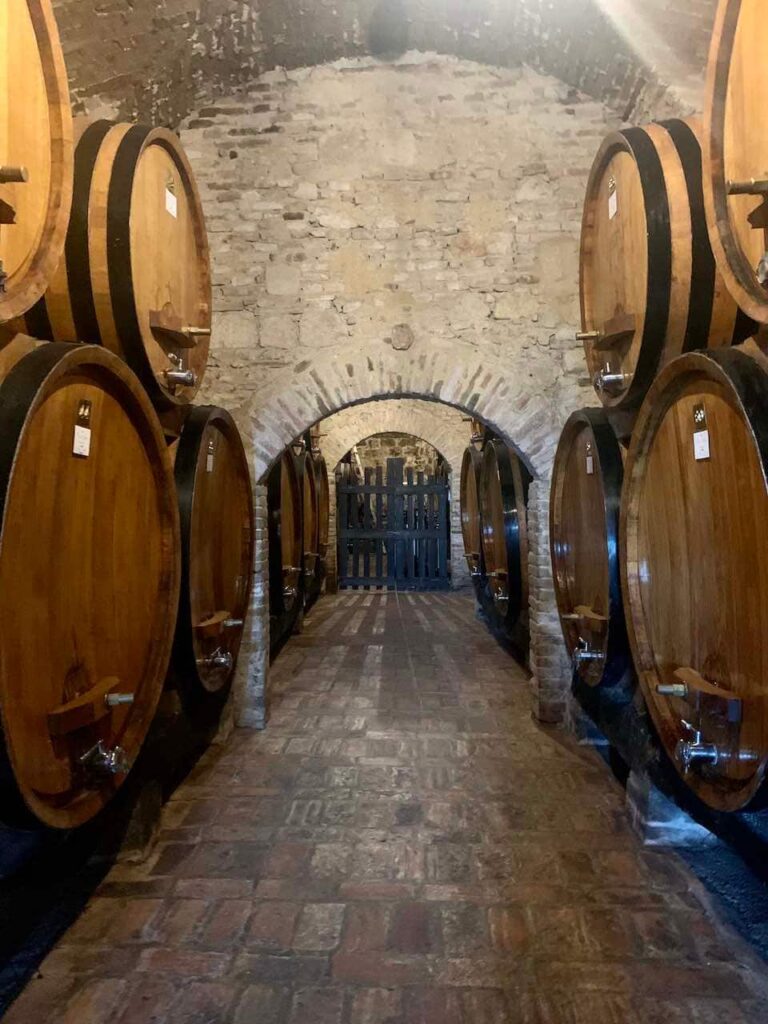 Cantina Contucci wine cellar Montepulciano Tuscany
