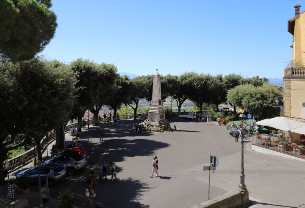 Piazza Garibaldi in Cortona Italy