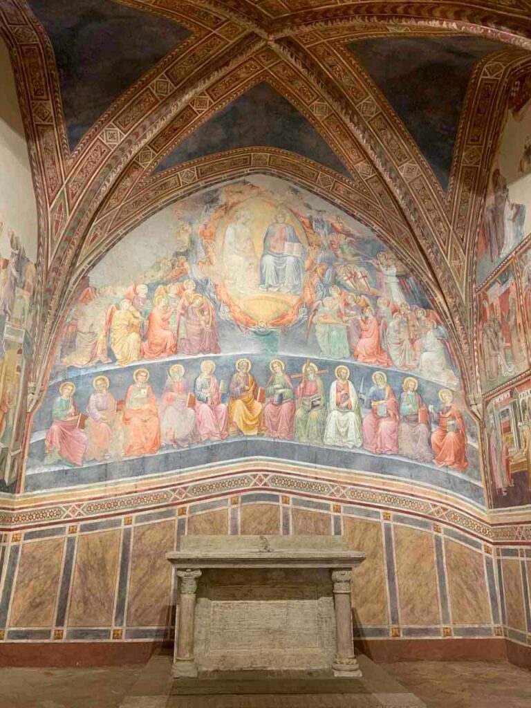 Seeing the frescoes in the church of San Lorenzo is among the best things to do in San Gimignano 
