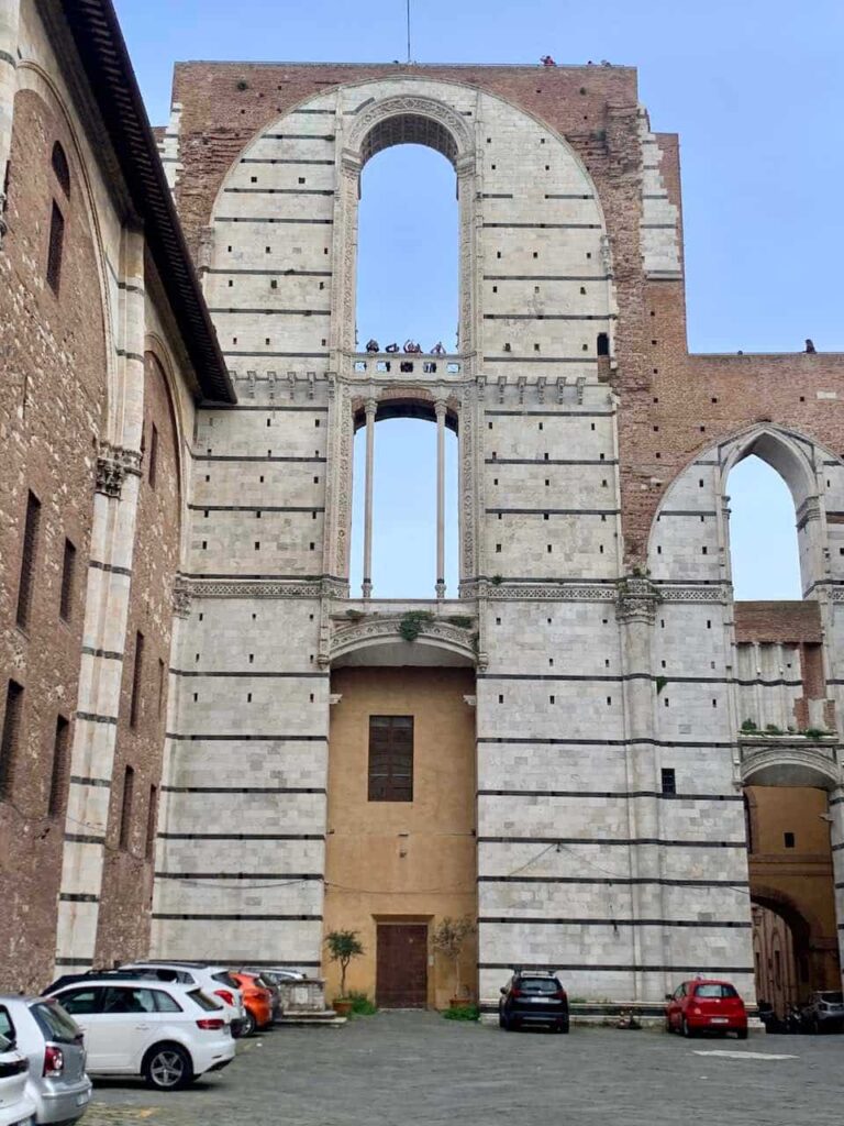 The Facciatone viewpoint in Siena 
