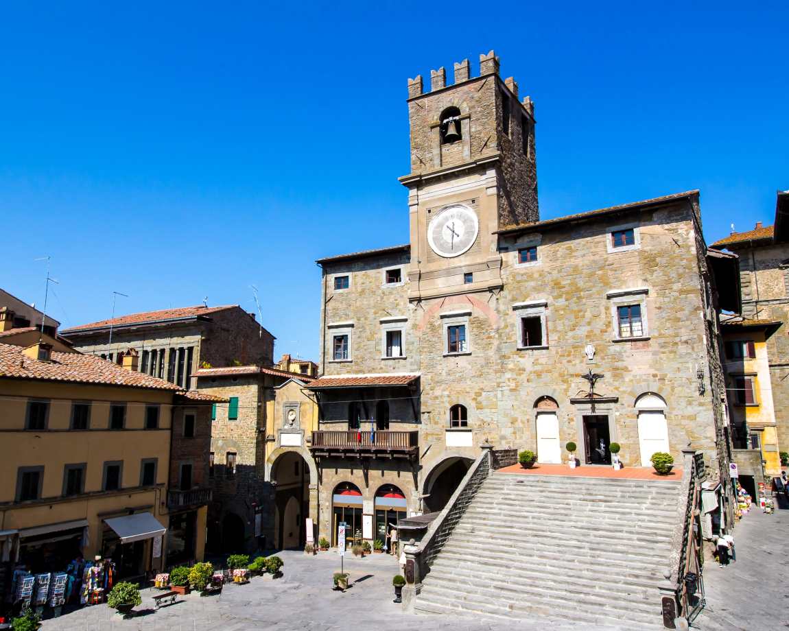 Town Hall Cortona Italy - where to stay in Tuscany
