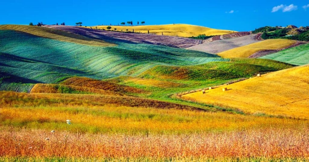 Val d’Orcia, Tuscany, Italy, in the fall