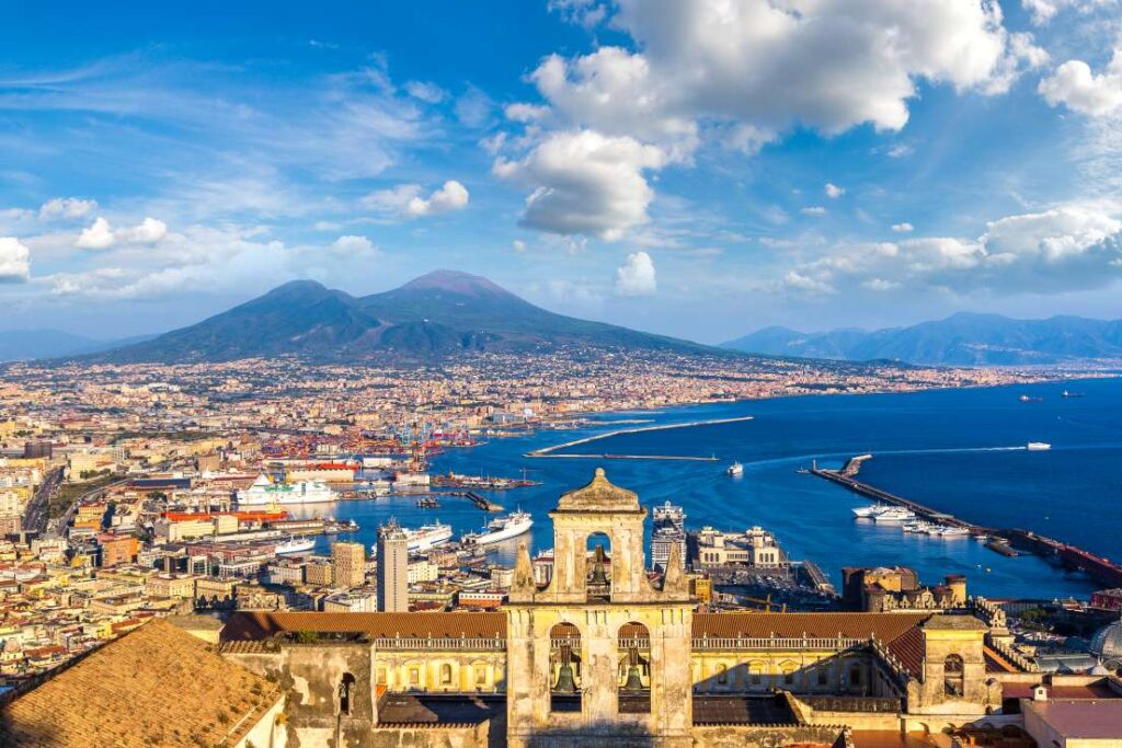 A Day in Naples is All It Takes to Get Obsessed With Italy's Wildest City — Follow This Itinerary View of the Bay of Naples and Vesuvius from the Castel Sant’Elmo