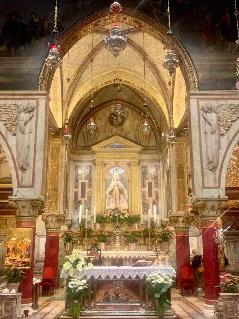 The main altar of the Sanctuary of Monte Berico in Vicenza 