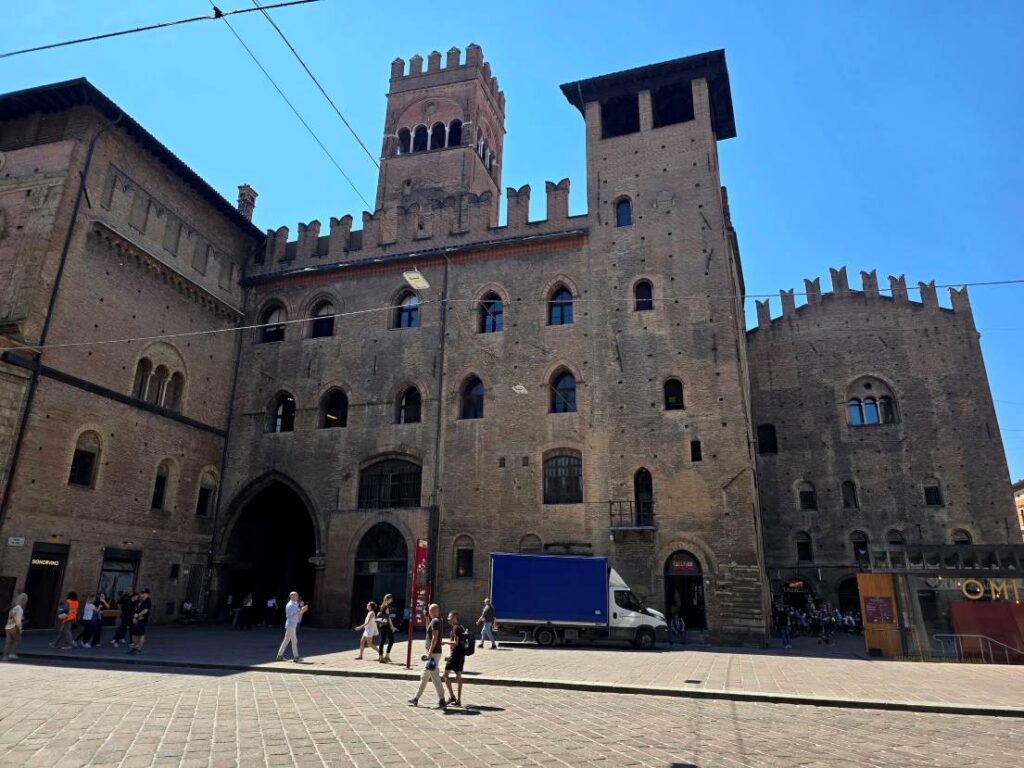 Palazzo Re Enzo in the Piazza Maggiore in Bologna Italy