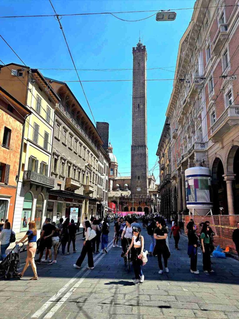 Torre degli Asinelli - a landmark of Bologna 