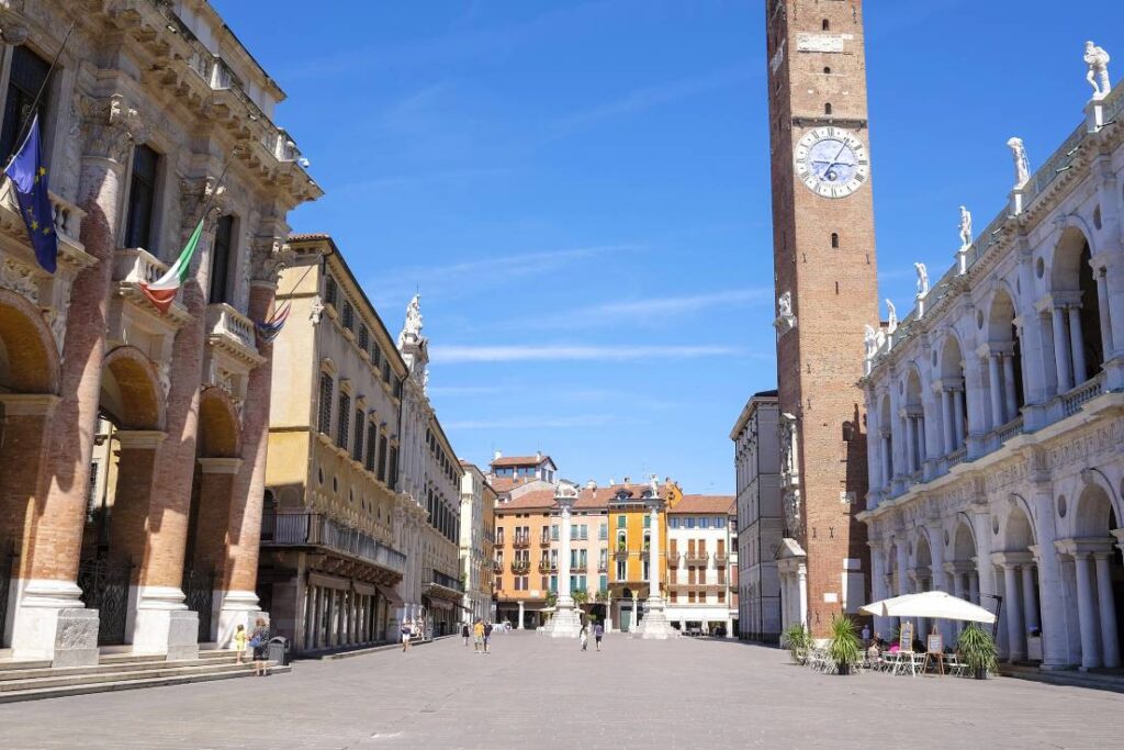 Piazza dei Signori, the main square in Vicenza Italy 