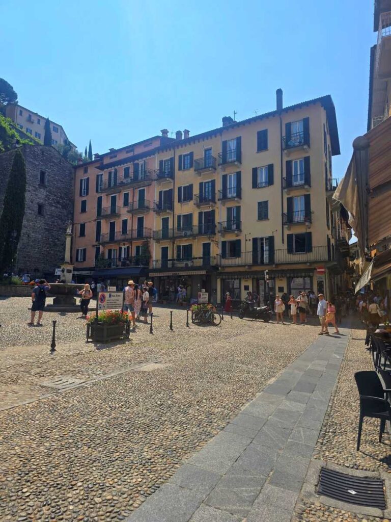 The central square of Bellagio on Lake Como 