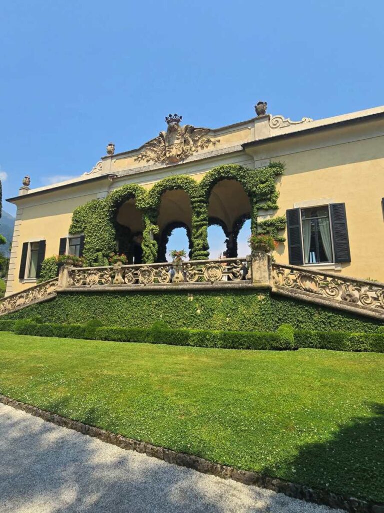Loggia Durini of the Villa del Balbianello on Lake Como Italy 