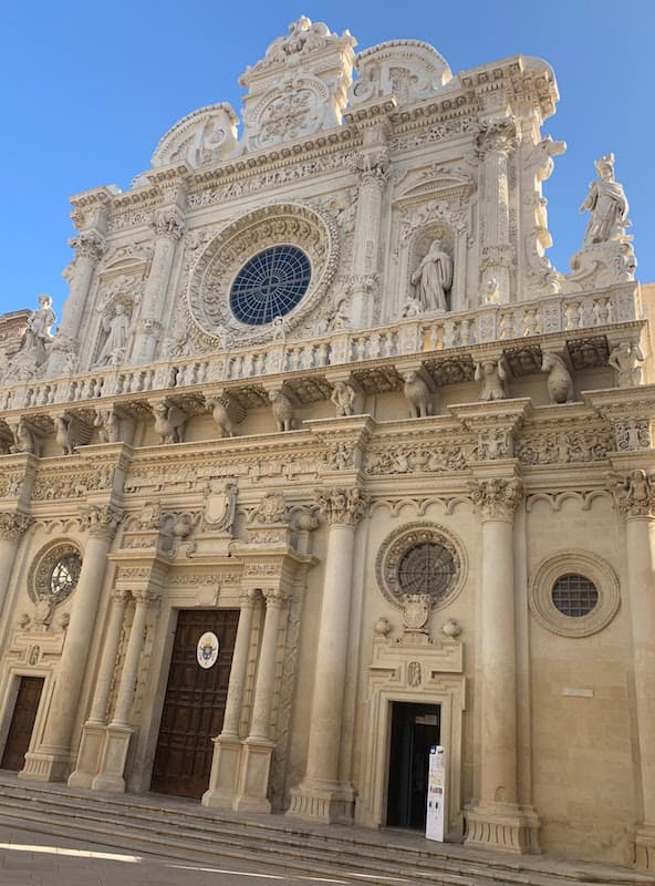 I Drove All Over Puglia, Italy — Here Are 6 Road Trip Itineraries That Actually Work The ornate Baroque façade of the Basilica di Santa Croce in Lecce, Puglia, Italy.
