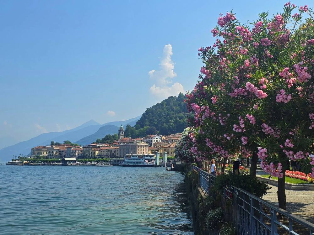 Bellagio waterfront promenade on Lake Como