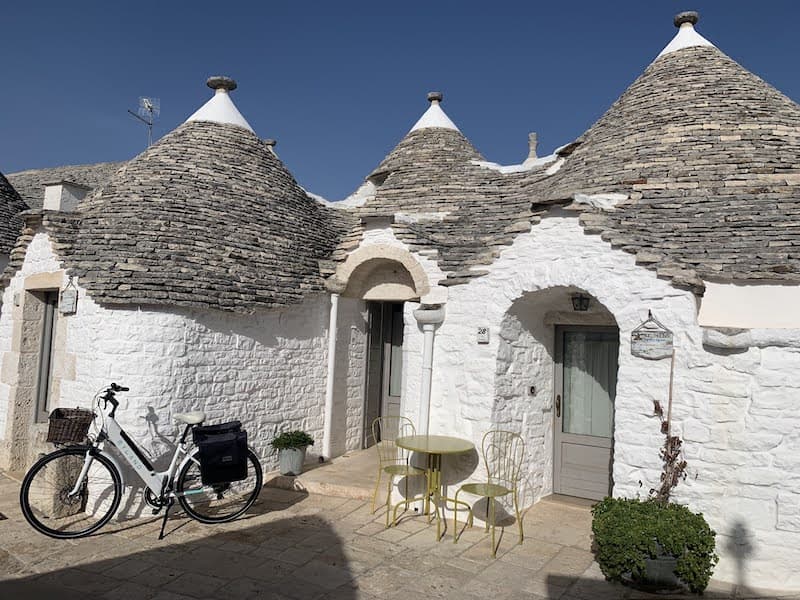 Rione Aia Piccola trulli district in Alberobello, Puglia, Italy