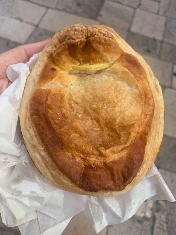 Food in Puglia: 23 Foods I Tried and Loved, From Cime di Rapa to Caffè Leccese Rustico Leccese, a traditional savoury pastry from Lecce in Puglia