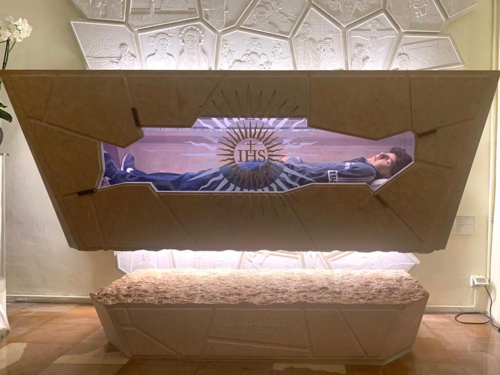 Tomb of Blessed Carlo Acutis in Assisi, Italy